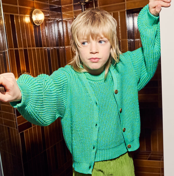 Ellis Cotton Knitted Fleck Cardigan