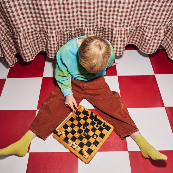 Manu Denim Overdye Balloon Trousers (Coral)