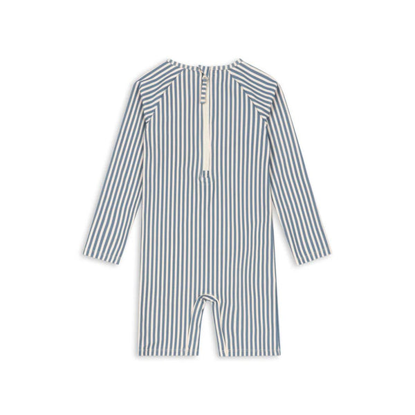 Aster Rash Guard Swim Onesie (Sailor Stripe)