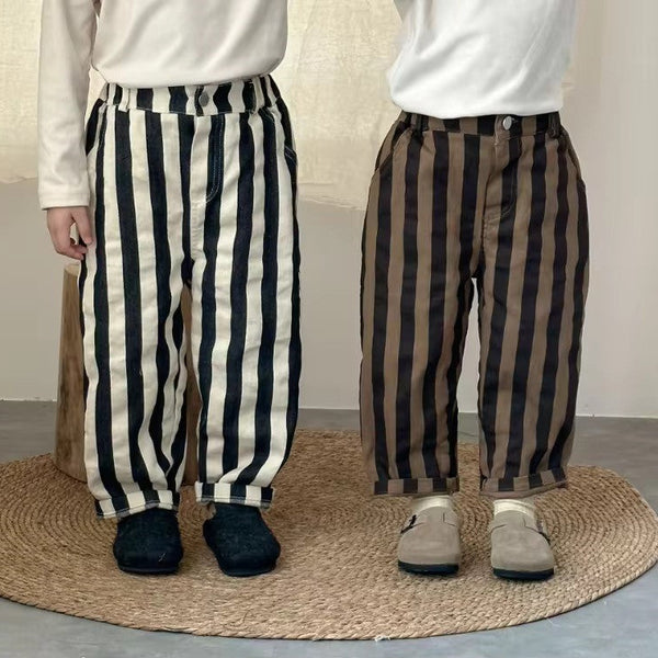 Iseo Brown Stripe Trouser Pants