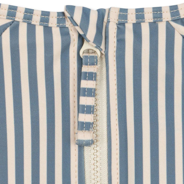 Aster Rash Guard Swim Onesie (Sailor Stripe)