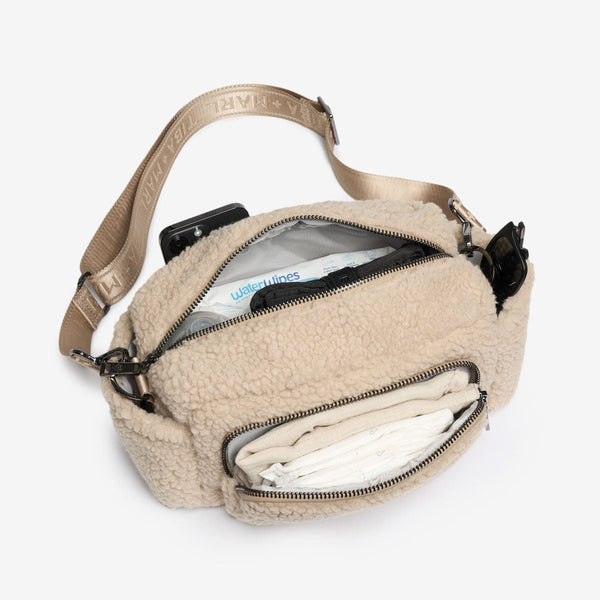 Inka Borg Fleece Buggy Changing Bag Organiser (Beige)