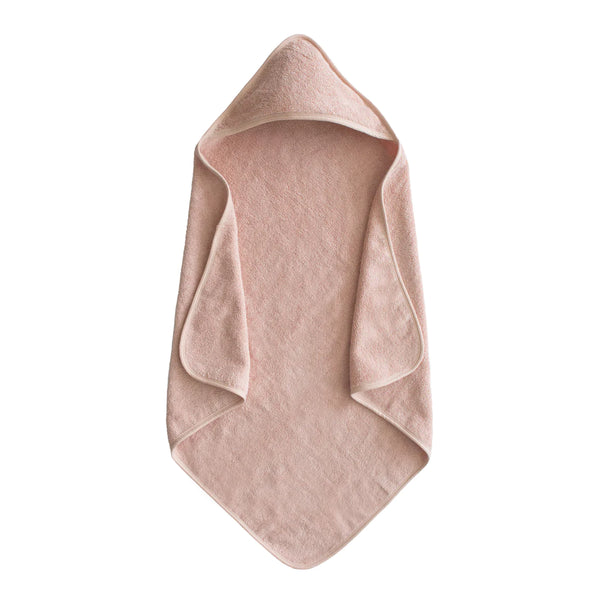 Organic Cotton Baby Hooded Towel (Blush)