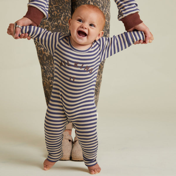 Milking It Ink Stripe Baby Onesie