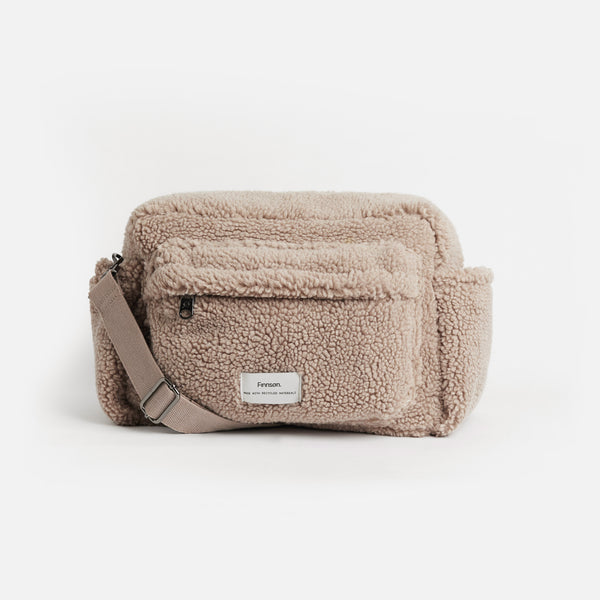 Freya Borg Eco Oversized Stroller Organiser + Buggy Clips (Beige)