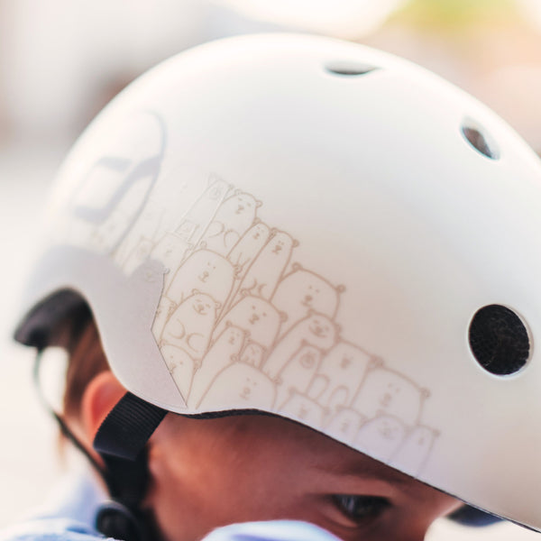 Scoot & Ride Standard Baby Helmet (Ash Reflective)(XXS-S)
