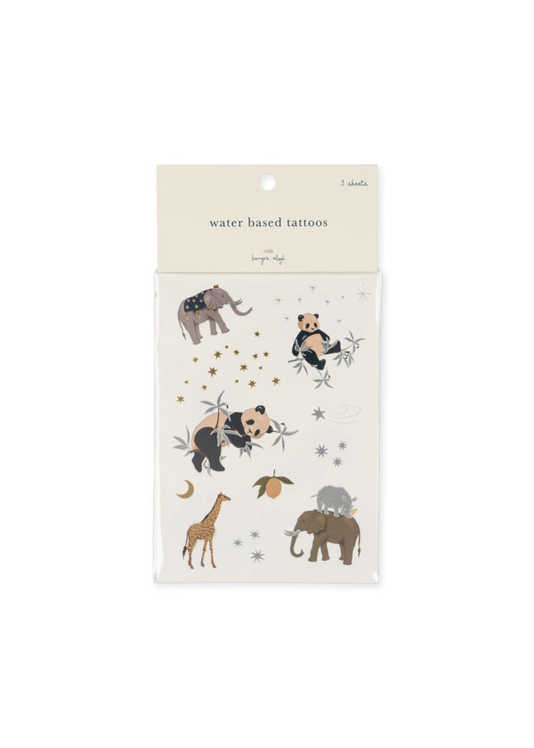 Animal Themed Temporary Tattoo Transfers Pack of 3