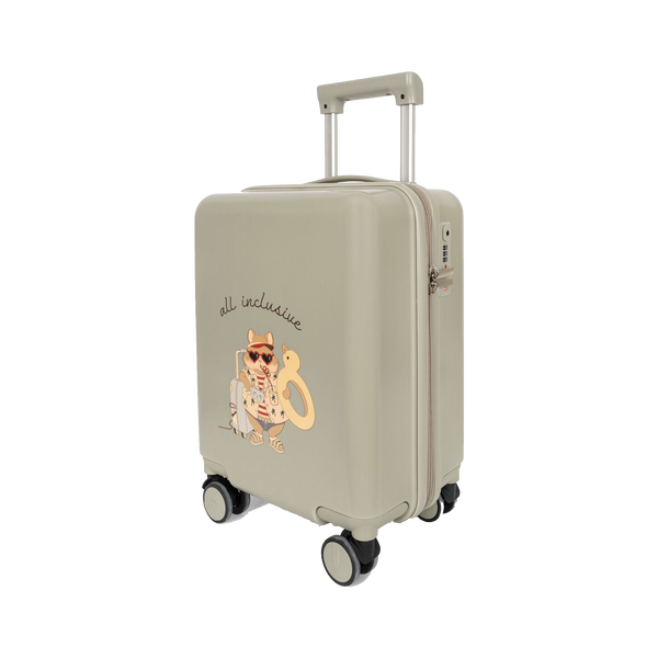 Vacation Cat Print Travel Suitcase