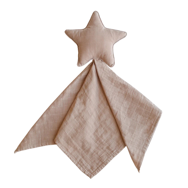 Organic Cotton Star Comforter Blanket (Natural)