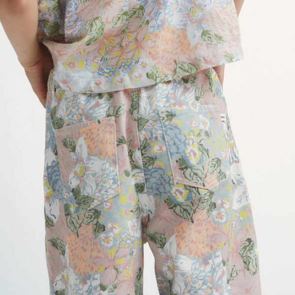 Irvine Pastel Floral Denim Pants