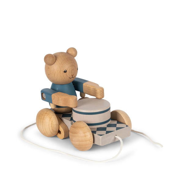 Wooden Pull Along Music Toy (Bear)