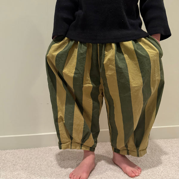 Rene Wide Stripe Elastic Waist Trousers