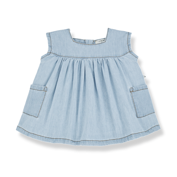 Carlotta Short Sleeved Denim Dress