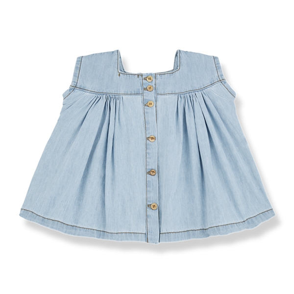 Carlotta Short Sleeved Denim Dress