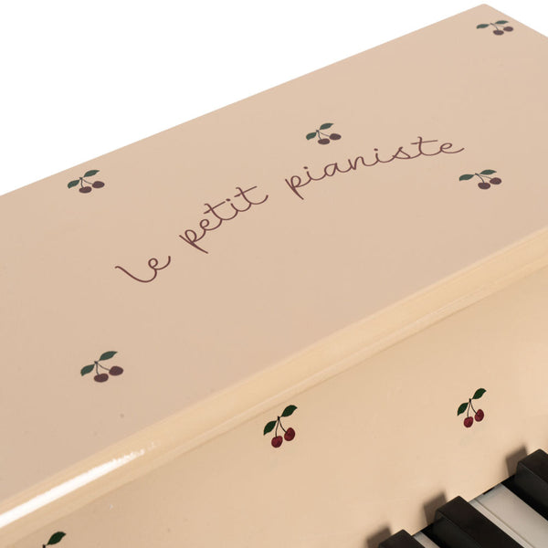Cherry Print Wooden Toy Piano