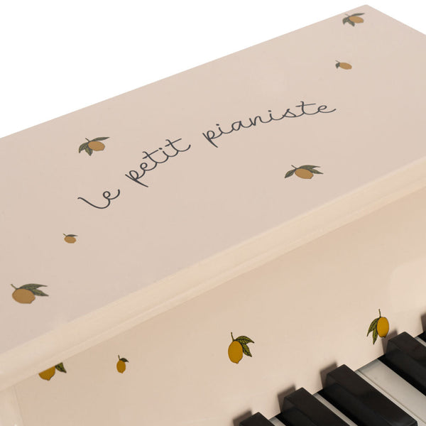Lemon Print Wooden Toy Piano