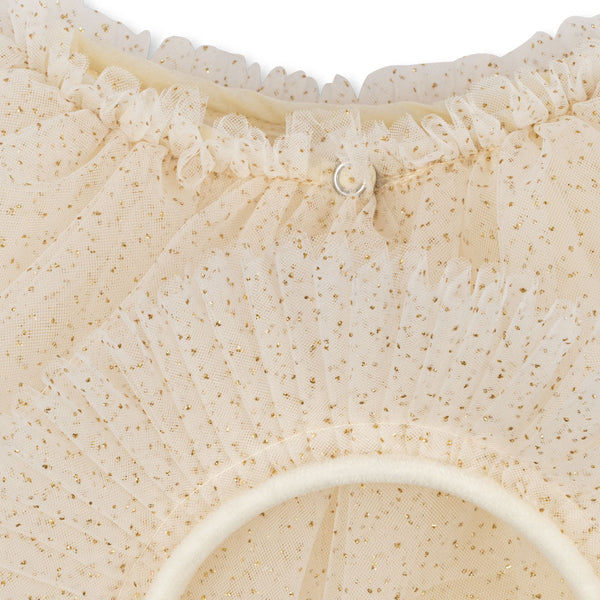 Alette Tulle Cape + Headband Costume (Buttercream)