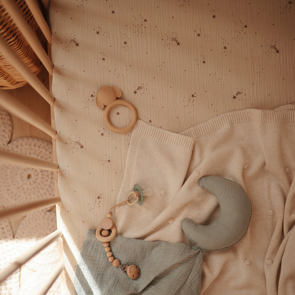 Extra Soft Cotton Small Crib Sheet (Falling Stars)