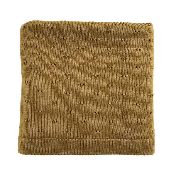 The Bibi Merino Wool Blanket (Mustard)