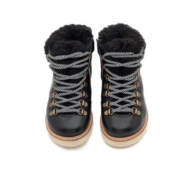 Walking boots with hot sale fur trim
