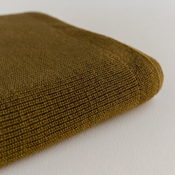 Felix Merino Wool Baby Blanket (Mustard)