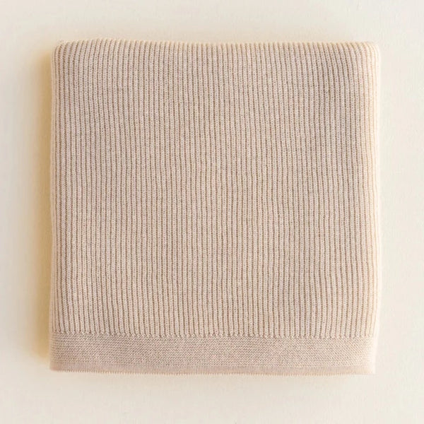 Felix Merino Wool Baby Blanket (Oat)