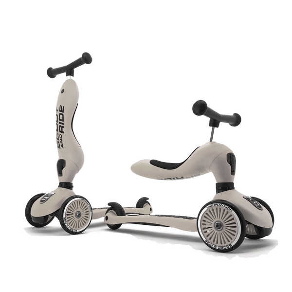 Scoot & Ride Highway Kick 1 Scooter and Pushbike All-in-One (Ash)