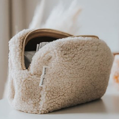 Nappy, Wipes & Essentials Mama Pouch (Beige Teddy)