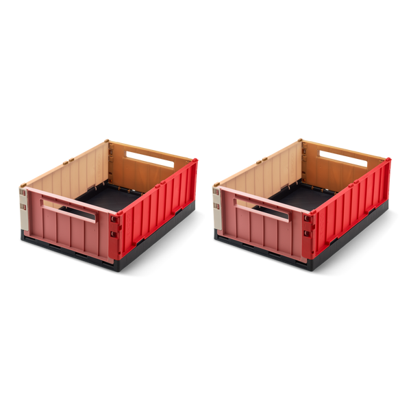 Weston Medium Storage Boxes Set of 2 (Multi Mix)