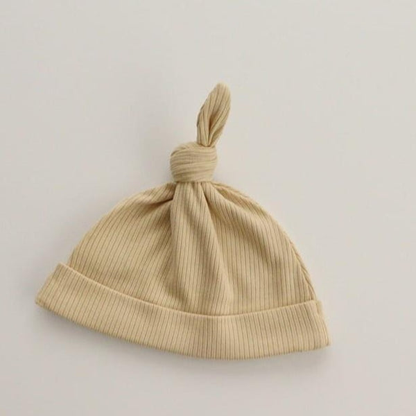 Ertha Ribbed Knotted Hat (Yellow)