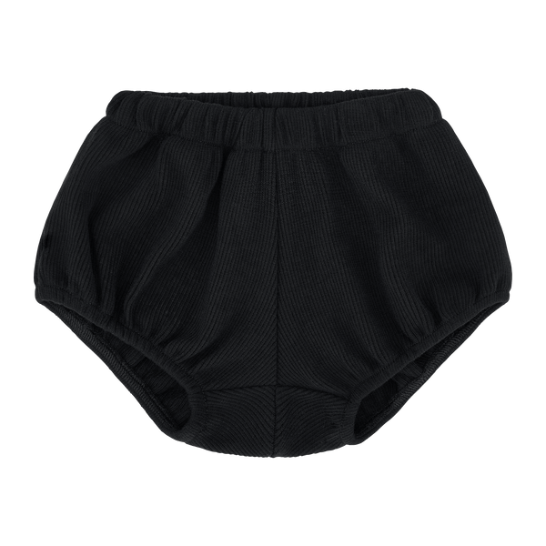 Cole Cotton Rib Baby Bloomers (Black) A Basic Brand Ando