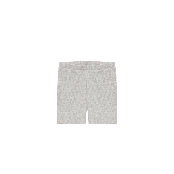 Carey Ribbed Shorts (Light Grey)