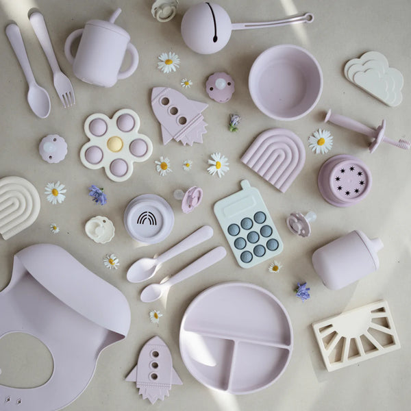 Silicone Suction Partition Plate (Soft Lilac)