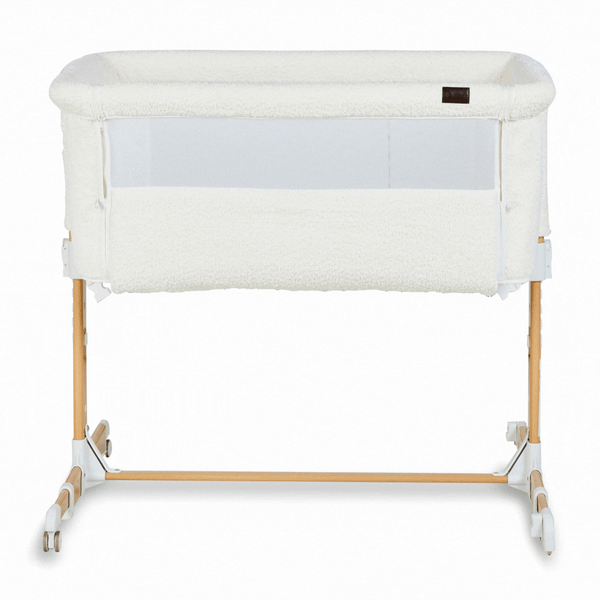 Co-Sleeper Side by Side Baby Crib (Boucle Cream)