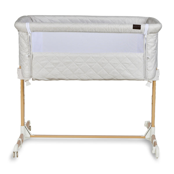 Co-Sleeper Side by Side Baby Crib (Quilted Clay)