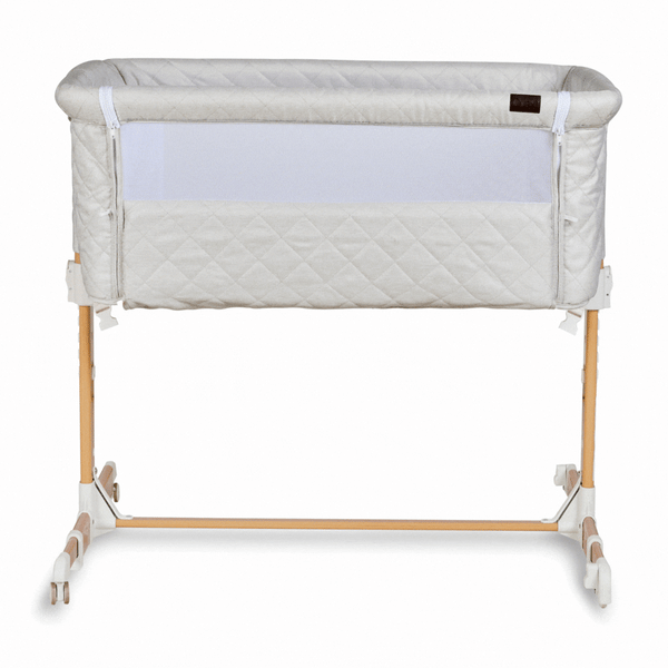 Co-Sleeper Side by Side Baby Crib (Quilted Clay)