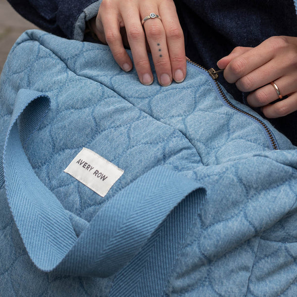 Baby Changing Bag with Pram Clips (Denim)