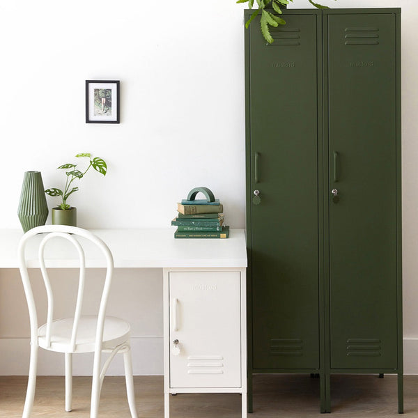 The Skinny Single Door Locker Cabinet (Olive)