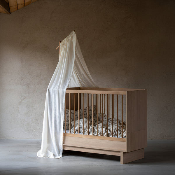 Cotton Veil for Baby Crib (Ecru)