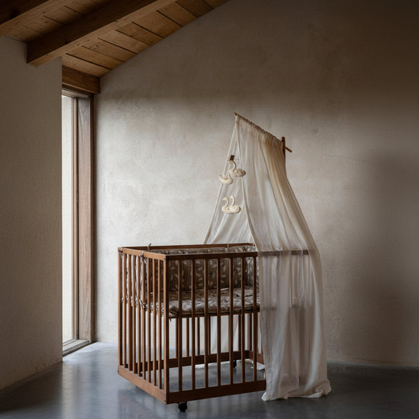 Cotton Veil for Baby Crib (Ecru)