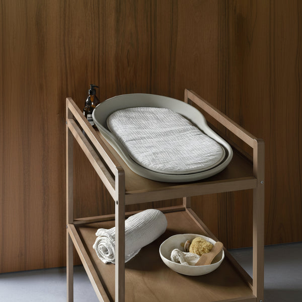 Mamee Cotton Muslin Inlay Cushion for Changing Mat (Clay)