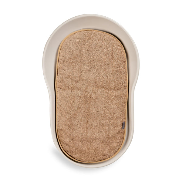 Mamee Terry Inlay Cushion for Changing Mat (Coral)