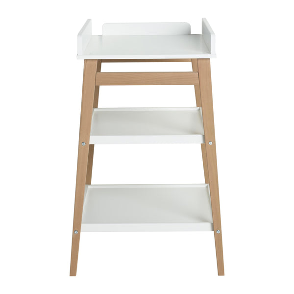 Hip Wooden Changing Table (White/Natural)