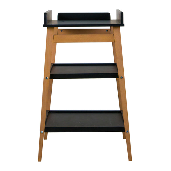 Hip Wooden Changing Table (Black/Natural)