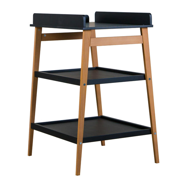 Hip Wooden Changing Table (Black/Natural)