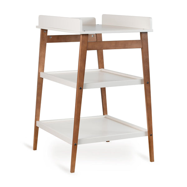 Hip Wooden Changing Table (Clay/Walnut)