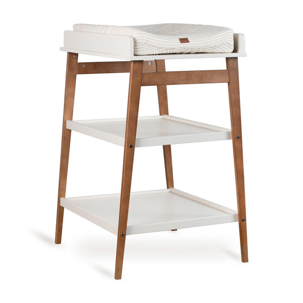 Hip Wooden Changing Table (Clay/Walnut)