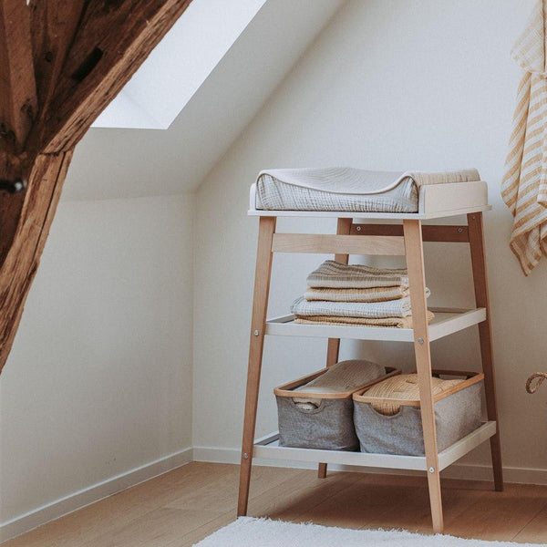 Hip Wooden Changing Table (Clay/Natural)