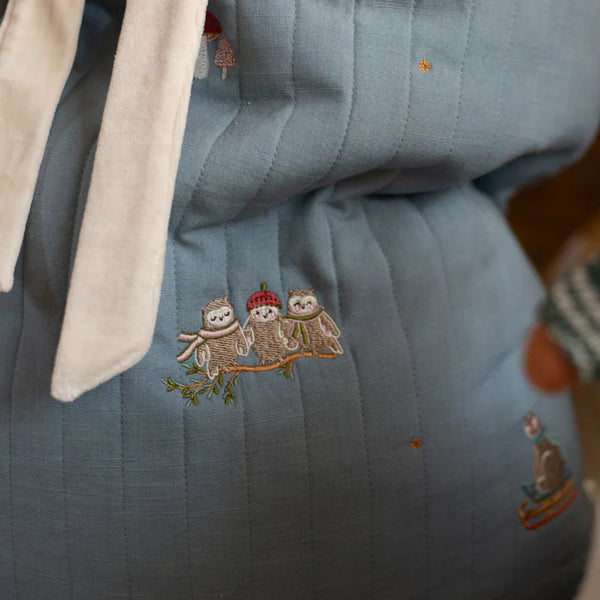 Owlet & Friends Embroidered Christmas Present Sack