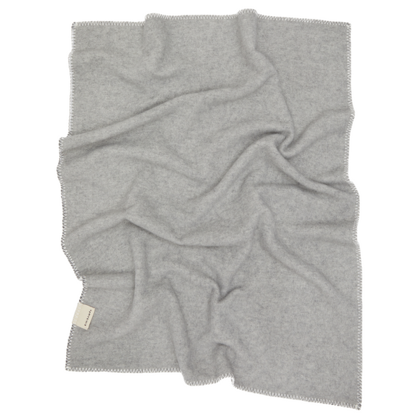 Two Tone Merino Wool Bini Blanket (Charcoal/Grey)